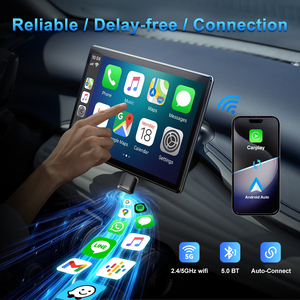 2-en-1 inalámbrico Carplay Android Auto Dongle <span class=keywords><strong>Mini</strong></span> Adaptador Sem Fio Universal 2 Em 1 <span class=keywords><strong>Com</strong></span> Fio Para Sem E Plug & Play Adaptador Usb - Product Image 3