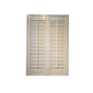 Hot sale PVC bi fold shutters door plantation interior window louver shutters