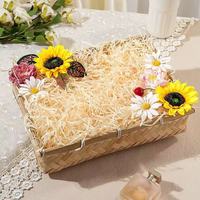 Papier déchiqueté ondulé de qualité supérieure, recyclé et biodégradable, non couché, en pâte mixte, couleurs personnalisées, service OEM, écologique, pour cadeaux