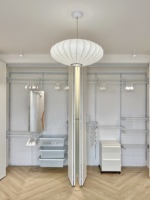 Armoire murale Ponie en OSB verrouillable avec porte pliante, placard ajustable et écologique pour chambre, atelier et salle à manger