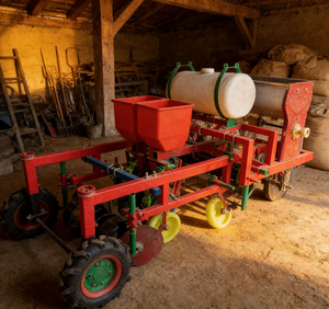 Semoir et cultivateur multifonctionnel à 2 rangs et quatre roues avec pulvérisation et fertilisation pour arachides/maïs/haricots - Product Image 3