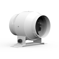 Ventilateur haute efficacité 4 "pouces système de Ventilation à flux mixte extracteur d'air d'échappement ventilateur de conduit en ligne pour salle de bain et cuisine