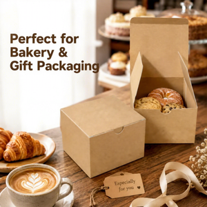Cajas Desechables para Alimentos FX Perfectas para Panadería y Empaque de Regalos, Aptas para Postres y Bocadillos - Product Image 1
