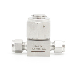 Filtro de Gas Tipo T By-Lok, Acero Inoxidable 316L, Válvula de Filtro de Alta Precisión de 5um para Uso en Laboratorio - Product Image 1