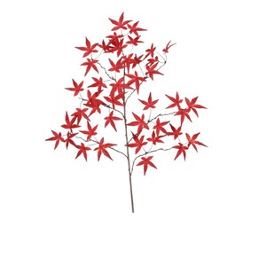 Bouquet de feuilles d'érable artificielles Dream Castle, 65 cm, rouge, en plastique, décoration de Noël, décoration de la maison - Product Image 5