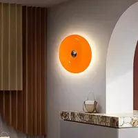 Lampe LED intelligente en forme de donut, verre orange, lumière d'ambiance nocturne, WiFi, RGB, intensité réglable, lampe de table, décoration intérieure, compatible avec HomeKit