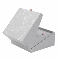 Boîte cadeau magnétique à couvercle rabattable OEM ODM, boîte d'emballage vide pliable, carton gris 1200g, boîte cadeau rigide avec estampage à chaud