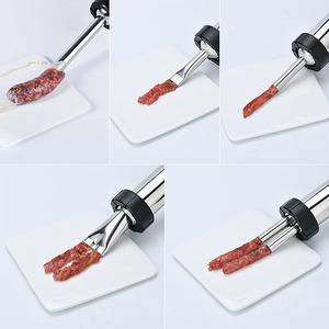 Máquina de llenado de salchichas caseras, pistola de plástico para carne, Kit de pistola de carne seca, herramienta de cocina, máquina de salchichas Manual - Product Image 5