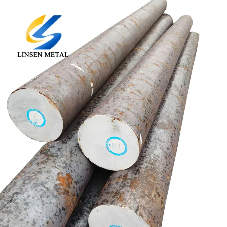 Batang baja karbon bulat batang baja Harga 80-400mm diameter terkalibrasi karbon sae 1045 baja bar bulat