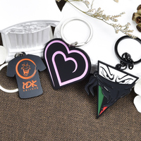 Porte-clés métallique personnalisé en usine, design T-shirt, cœur, masque, personnage, émail électrophoretique