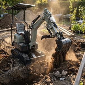 Mini-excavatrice 1 tonne EPA Euro 5 agricole neuve sur chenilles, livraison gratuite, vente flash - Product Image 4