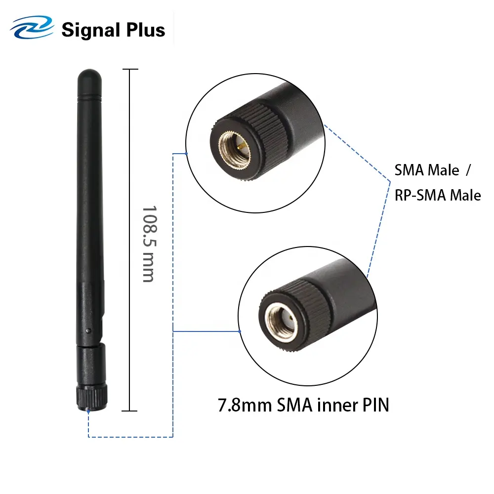 Miglior prezzo Antenna Wifi connettore Antenna maschio RP Antenna Wifi ad alto guadagno 2.4Ghz per telecamera wireless all'interno