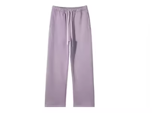 <span class=keywords><strong>Pantaloni</strong></span> elasticizzati larghi Casual da uomo in <span class=keywords><strong>cotone</strong></span> di alta qualità e spessi 350g <span class=keywords><strong>con</strong></span> cintura in bianco <span class=keywords><strong>con</strong></span> apertura a fondo ampio e rilassato - Product Image 3