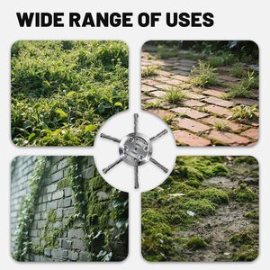 Piezas de herramientas de jardín de 150mm, cabezal de cortacésped de litio, cabezal de corte de alambre de acero de 6 pulgadas para desbrozadora - Product Image 6