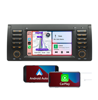 Système MP5 pour voiture, Carplay, Android Auto, WiFi, Bluetooth, Aux, radio FM, lecteur DVD Android pour voiture, unité principale pour BMW E39