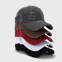 Gorra de béisbol para exteriores de algodón lavado bordado Gorra desgastada vintage Nuevos sombreros de moda