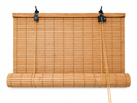 Persiana Enrollable de Bambú Natural Fácil de Instalar, Cortina de Bambú que Filtra la Luz para Ventanas, Patio, Porche, Uso Interior y Exterior del Hogar