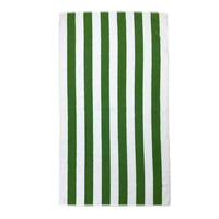Cabana Stripe Summer Sports Beach Towel 30x60 Inches Oversized 100% Ringspun Cotton Hypoallergenic Woven Luxury Bath Pool Towel