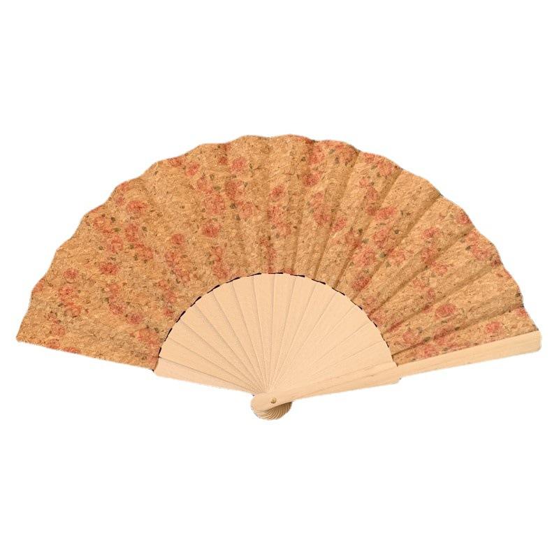 Éventail en bois Écorce d'arbre