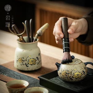 Juego de Utensilios de Té de Porcelana para Seis Personas, Forma Cilíndrica Dehua, para la Ceremonia del Té Kung Fu - Product Image 3