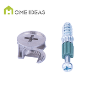 2 1 Cam Dowel Locking Connector Bolts Baja Tahan Karat Desain Modern Kamar Tidur Supermarket Kamar Mandi Lemari Bengkel Dapur Ruang Makan