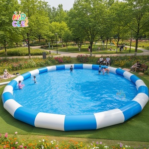 Grande <span class=keywords><strong>piscine</strong></span> gonflable portable d'extérieur pour jeux aquatiques, en PVC étanche, grande <span class=keywords><strong>piscine</strong></span> gonflable terrestre à louer - Product Image 1