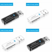 Lecteur de cartes SD/TF externe haute vitesse USB3.0 tout-en-un pour ordinateur et téléphone portable