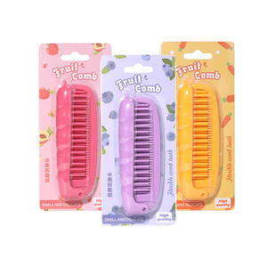 Peine para el cabello LMLTOP Fruit Comb SY775, pequeño y plegable, para viajes y uso diario. - Product Image 2