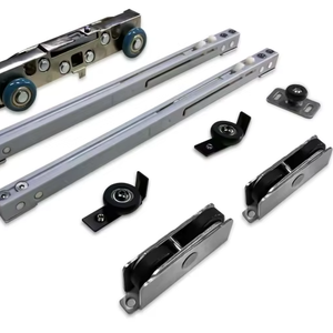 Puertas de Acero al Carbono con Mecanismo de Cierre Suave Duradero, Sistema de Puerta Corredera Oculta Montada en la Pared con Riel Invisible y Aislamiento Acústico - Product Image 1