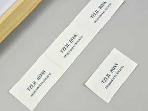 Etichette personalizzate in tessuto per abbigliamento OEM ODM, 30 pezzi, design personalizzato con il tuo testo o logo, etichette naturali e organiche per <span class=keywords><strong>t</strong></span>-shirt e capi d'abbigliamento - Product Image 5