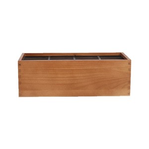 Wooden Desktop Storage <b>Box</b> Rectangle Paulownia Wood <b>Tea</b> Coffee Bag Organizer Tabletop Mount Solid Color Display <b>Box</b> - Product Image 1