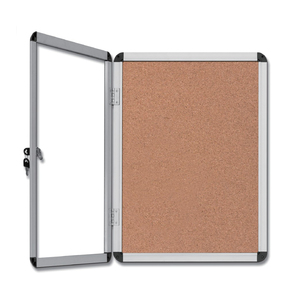 <span class=keywords><strong>Tableau</strong></span> d'affichage <span class=keywords><strong>mural</strong></span> en <span class=keywords><strong>feutre</strong></span> verrouillable pour écoles et usines, avec <span class=keywords><strong>tableau</strong></span> blanc magnétique extérieur combiné, fabriqué par le fabricant - Product Image 4