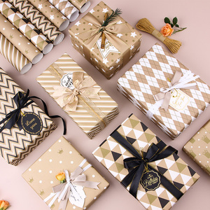 Wholesale Valentine's Day and <b>Birthday</b> Kraft <b>Wrapping</b> <b>Paper</b> <b>Roll</b> 80gsm Tissue 43*300cm Custom Luxury Gift Packaging - Product Image 1