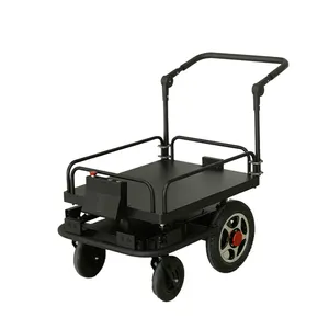 Mini carrito de jardín de mano para uso general de césped eléctrico personalizado, carrito de control remoto, robot automático de seguimiento humano