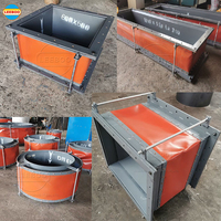Compensateur de tuyau d'air personnalisé en usine, joint de dilatation rectangulaire en tissu non métallique pour conduits de gaz de combustion