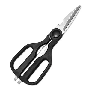 <b>Kitchen</b> <b>Scissors</b> Stainless Steel Black Straight Head Home Use Multi Purpose - Product Image 3