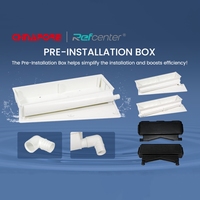 Boîtier électrique étanche ABS IP65 avec kit de vis de couvercle noir Boîte de jonction de pièces de systèmes HVAC