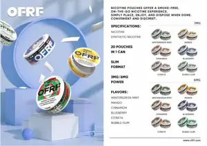 Prix de gros d'usine White Fox Snus All White Slim Portion Snus Boîte d'emballage