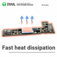 2UUL SC09 50PCS/Boîte Feuille d'isolation thermique conductrice pour réparation de puces de téléphone portable, PCB, BGA, CPU – Dissipation rapide de la chaleur