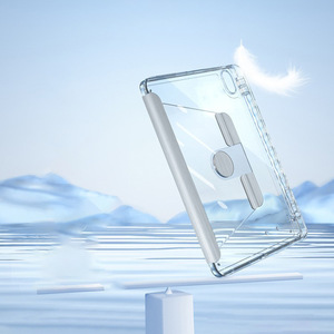 Étui pour tablette rotatif à 360 degrés pour <span class=keywords><strong>Ipad</strong></span> Air 10th 10.<span class=keywords><strong>9</strong></span> pouces 2022 étui en cristal <span class=keywords><strong>coque</strong></span> transparente givrée - Product Image 4