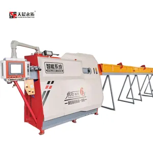 Efficient bending of various shapes of 4-12mm CNC automatic rebar steel bar stirrup bending machine