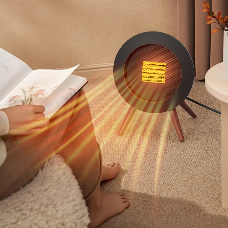 2025 Winter Upgraded Smart 1000W PTC Heating Heater Fan Portable Lightweight Electric Bedroom Office Voice Control Fan Heater