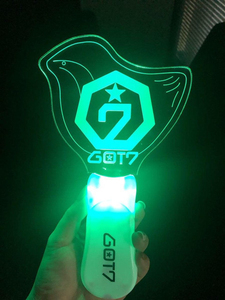 แท่งไฟ Kpop แบบมีไฟกระพริบส่วนตัวสำหรับคอนเสิร์ต วง Kpop ดีไซน์ EXO <span class=keywords><strong>GOT7</strong></span> แท่งไฟอะคริลิคเรืองแสง - Product Image 4
