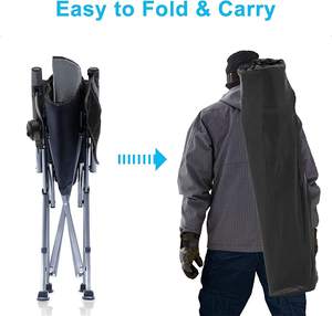 WOQI ارتفاع الظهر مبطن معدن الحديد الحديثة طوي كرسي الحديقة الصيد في الهواء الطلق السفر الشاطئ الاطفال كرسي - Product Image 4