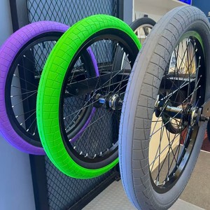 Pneus de <span class=keywords><strong>BMX</strong></span> 20 pouces, pneus tubulaires camouflage pour vélo, 20x2.40, caoutchouc naturel, pneus colorés, <span class=keywords><strong>freestyle</strong></span>, accessoires pour vélos d'enfants - Product Image 3