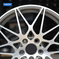 Pour BMW-200 DEAN FORGED DP218 17/18/19/20" Gris clair mécanisé, jante en alliage d'aluminium 6061, design maillé, légère et personnalisée