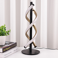 Nouvel arrivage d'humidificateur de table en forme de double torsion lampe de bureau LED multifonctionnelle de meilleure qualité moderne pour salle de lecture DC aluminium
