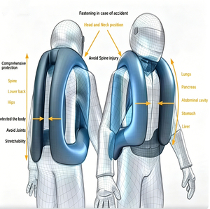 Technologie avancée d'airbags de sécurité, veste de protection équestre pour l'équitation, la <span class=keywords><strong>moto</strong></span>, le motocross, veste de course pour la pratique équestre - Product Image 5