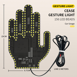 Show love Stock disponible <span class=keywords><strong>flik</strong></span> majeur led décoration voiture lumière cool voiture accessoires avertissement feu stop - Product Image 6