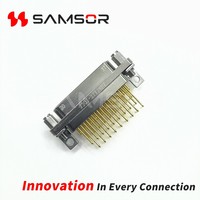 Connecteur Micro-D série J30J à coque métallique MIL-DTL-83513, connecteur mâle PCB à angle droit J30J-37TJW